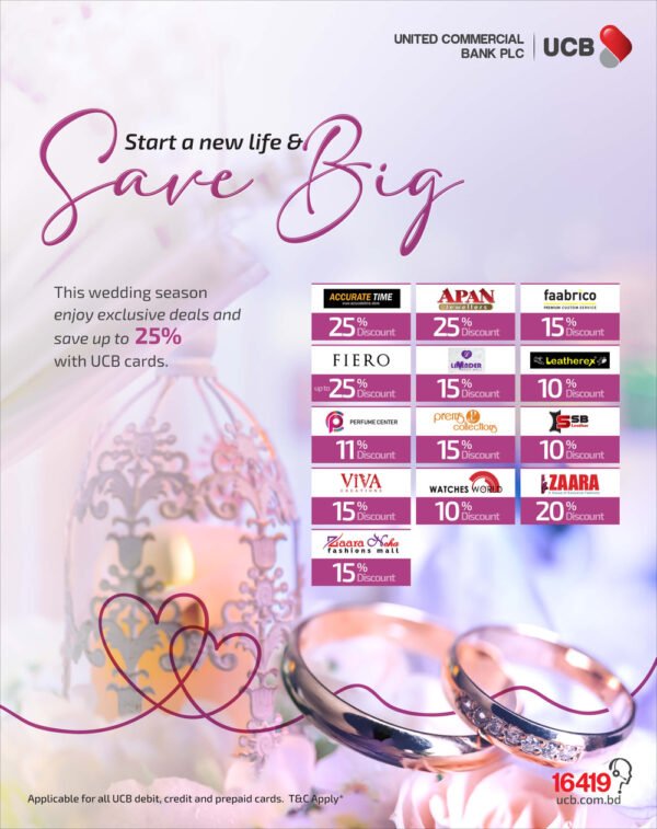 Save Up to 25% on Lifestyle Shopping in this Wedding Season with UCB Cards!